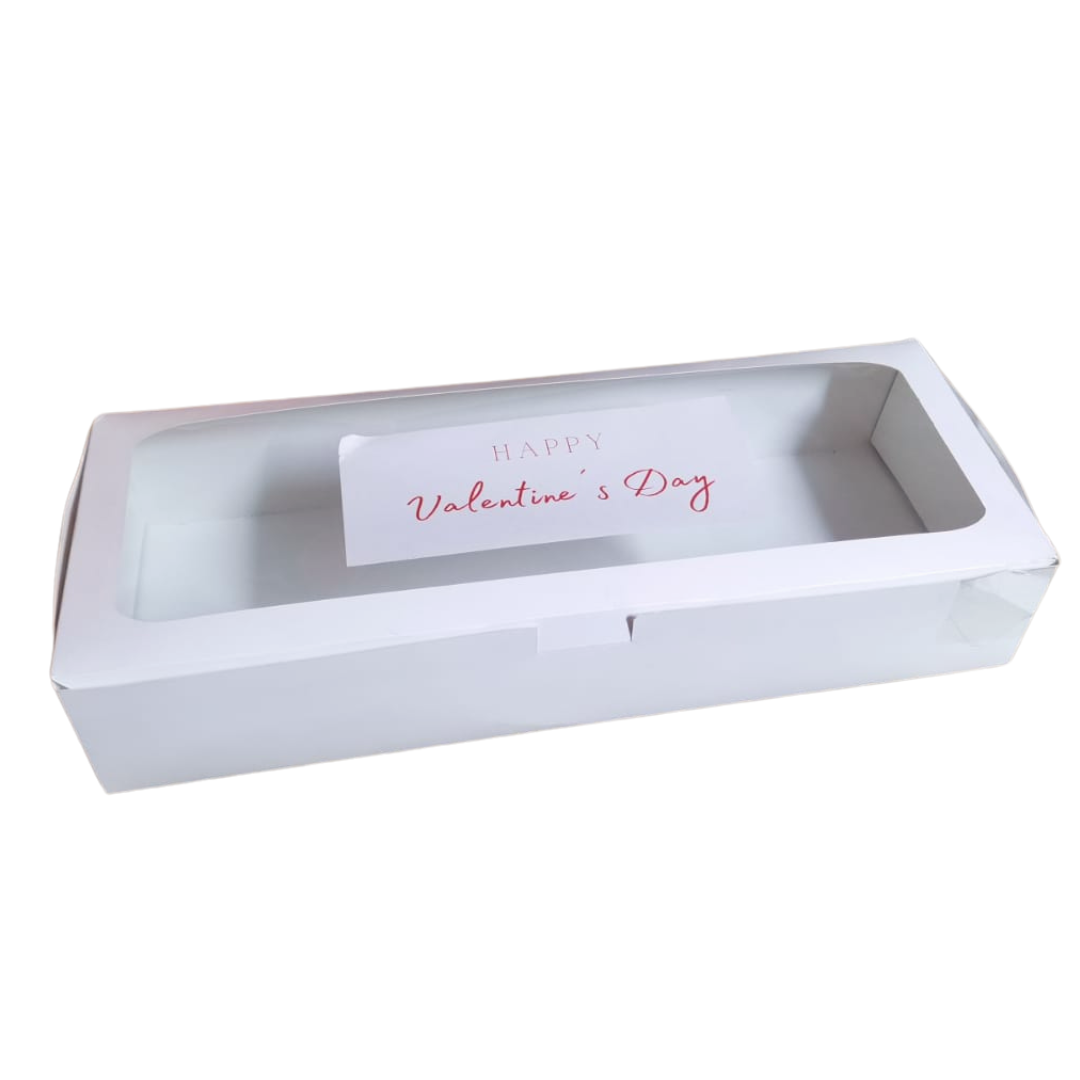 CAJA BLANCA CON VENTANA 41X16X8 CMS