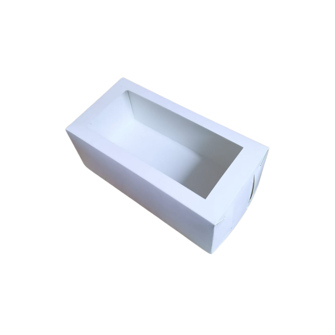 CAJA BLANCA CON VENTANA 20X10X8 CMS
