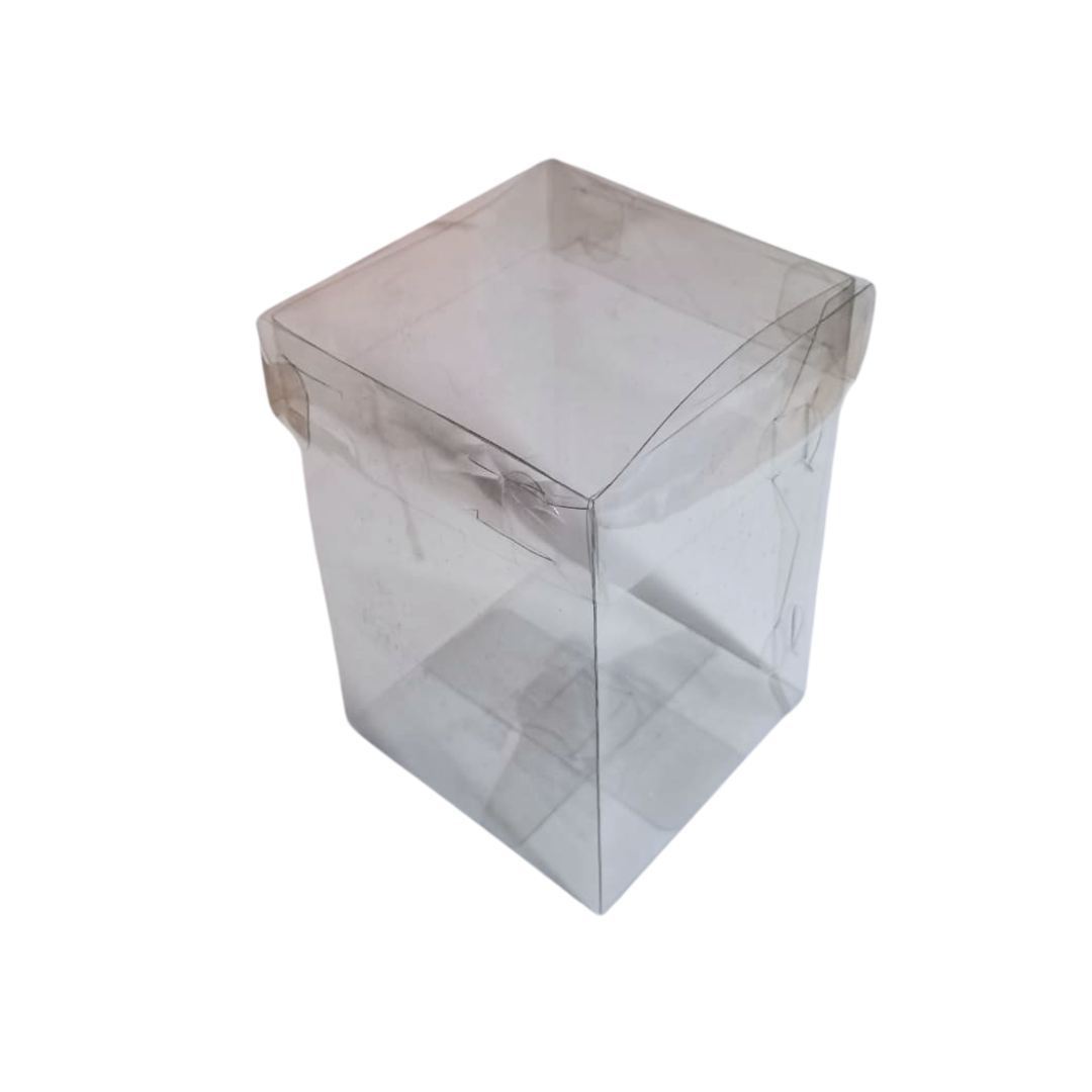 CAJA TRANSPARENTE CON TAPA (10x10x15)