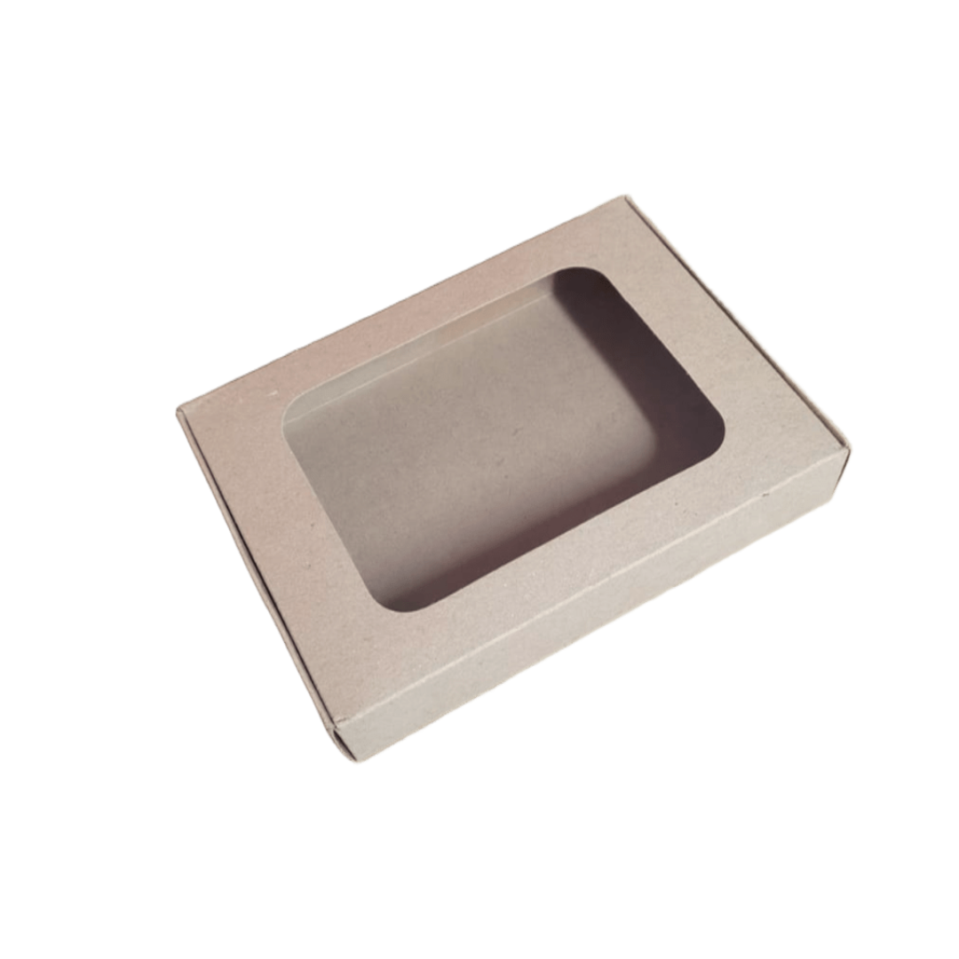 CAJA KRAFT CON VENTANA 22X16X4 CMS