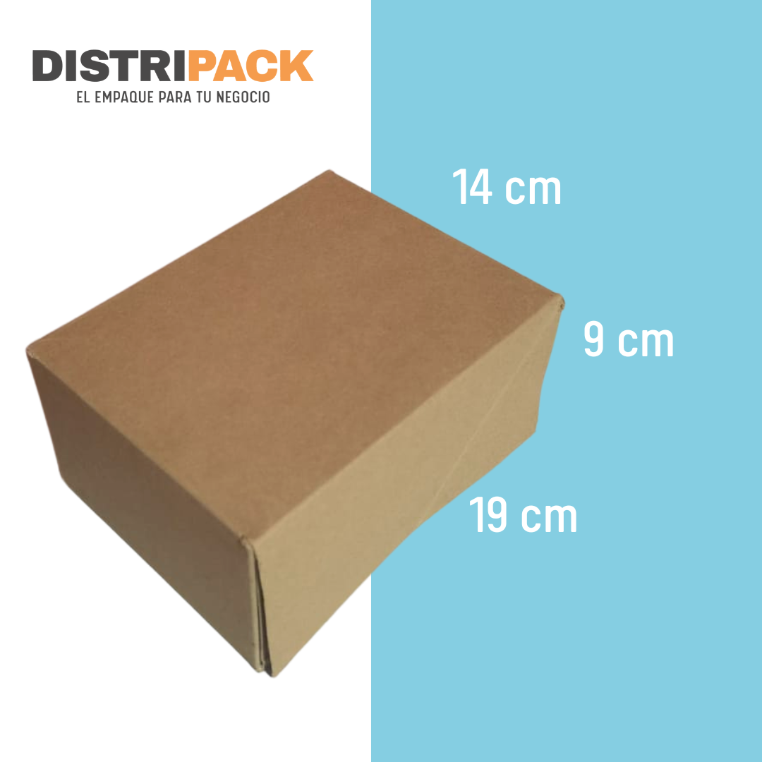 CAJA PANADERA KRAFT AUTOARMABLE 19X14X9 CMS