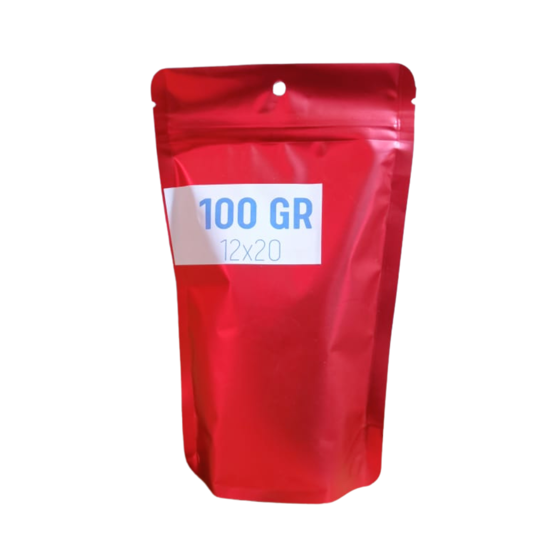 BOLSA STANDUP ROJA 100 GR