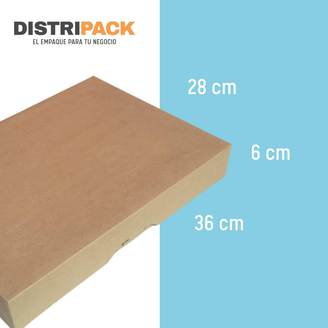 CAJA PANADERA KRAFT 36X28X6 CMS