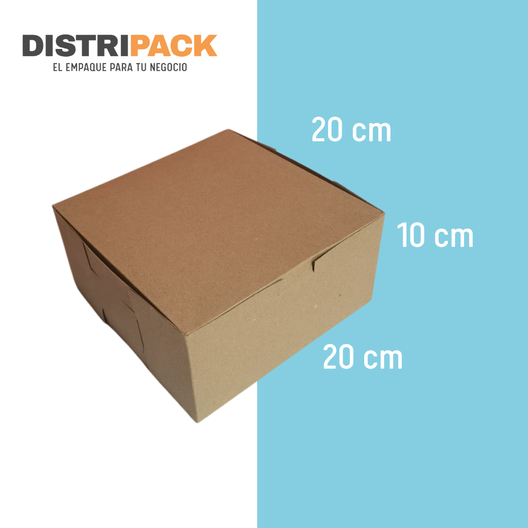 CAJA PAY KRAFT 20X20X10 CMS