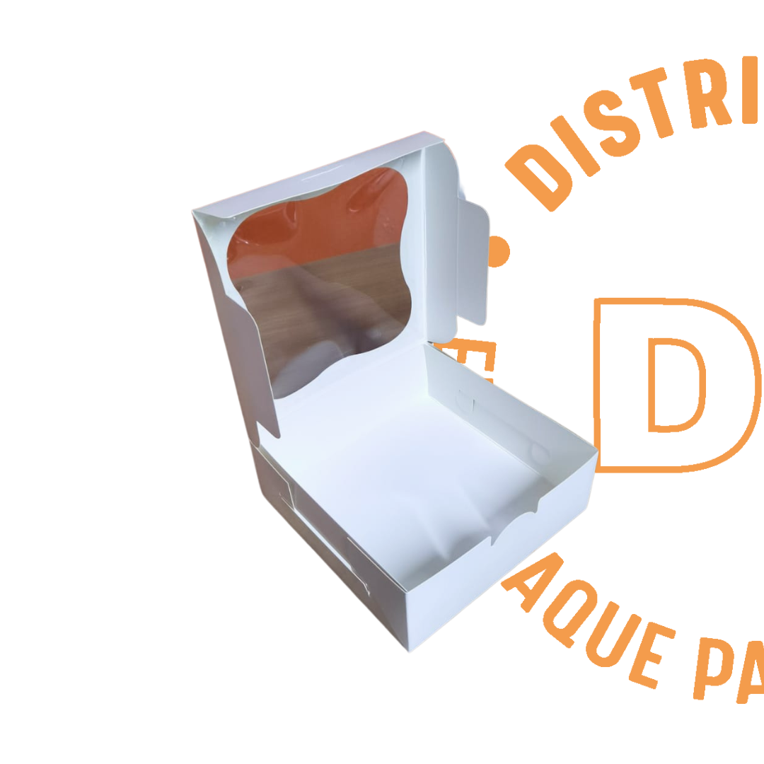 CAJA BLANCA CON VENTANA NUBE 18x18x6 CMS