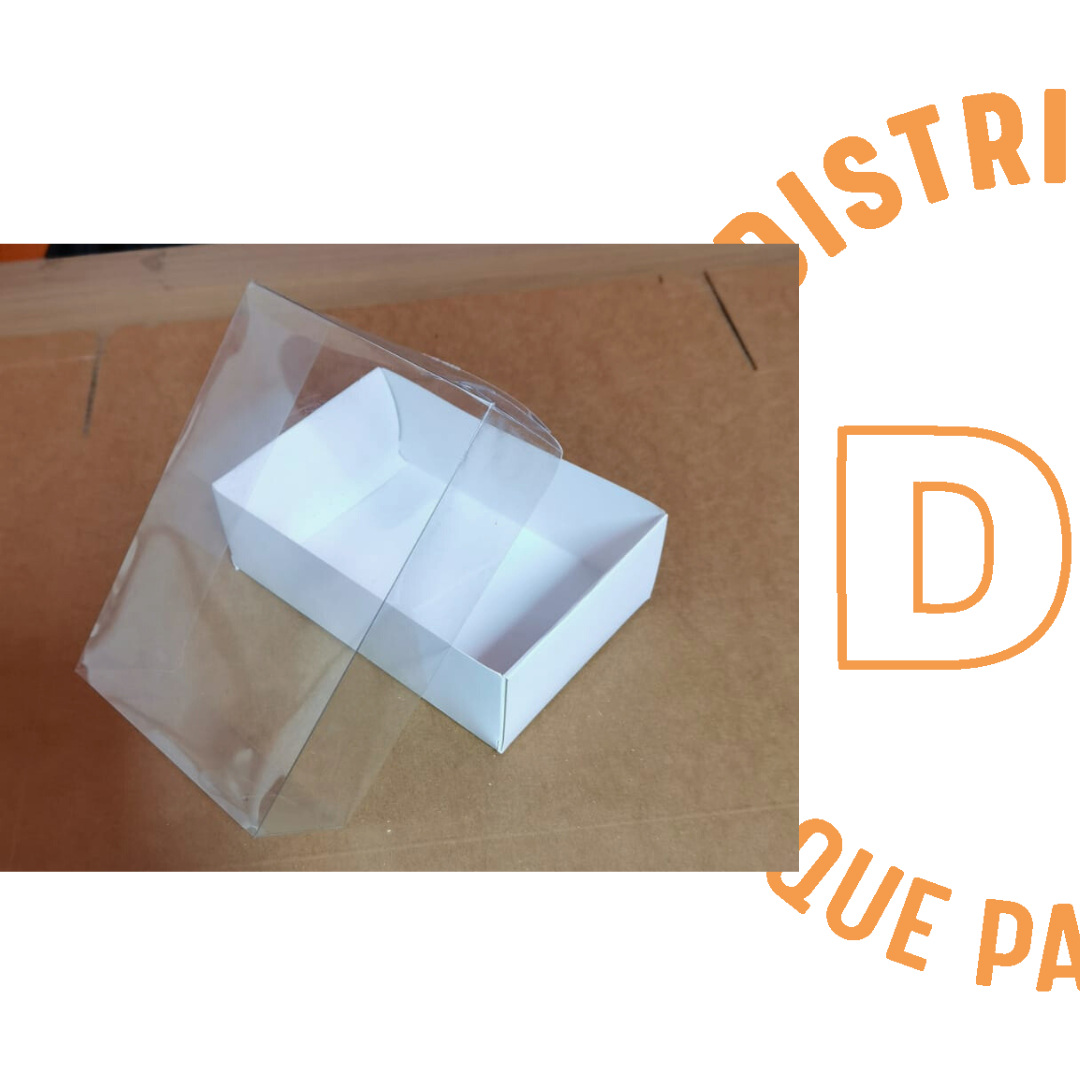 BASE BLANCA TAPA TRANSPARENTE (15X10X5)