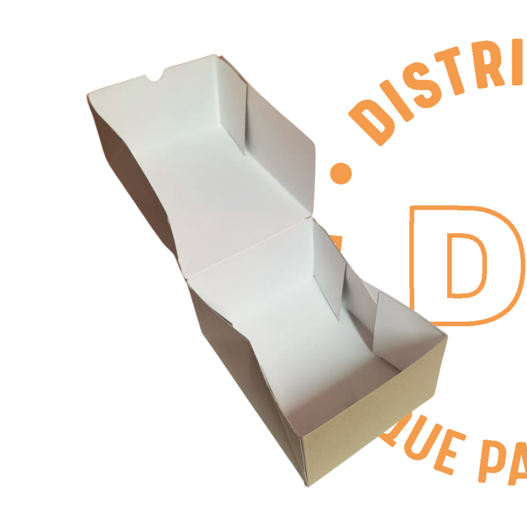 CAJA PANADERA KRAFT AUTOARMABLE 19X14X9 CMS