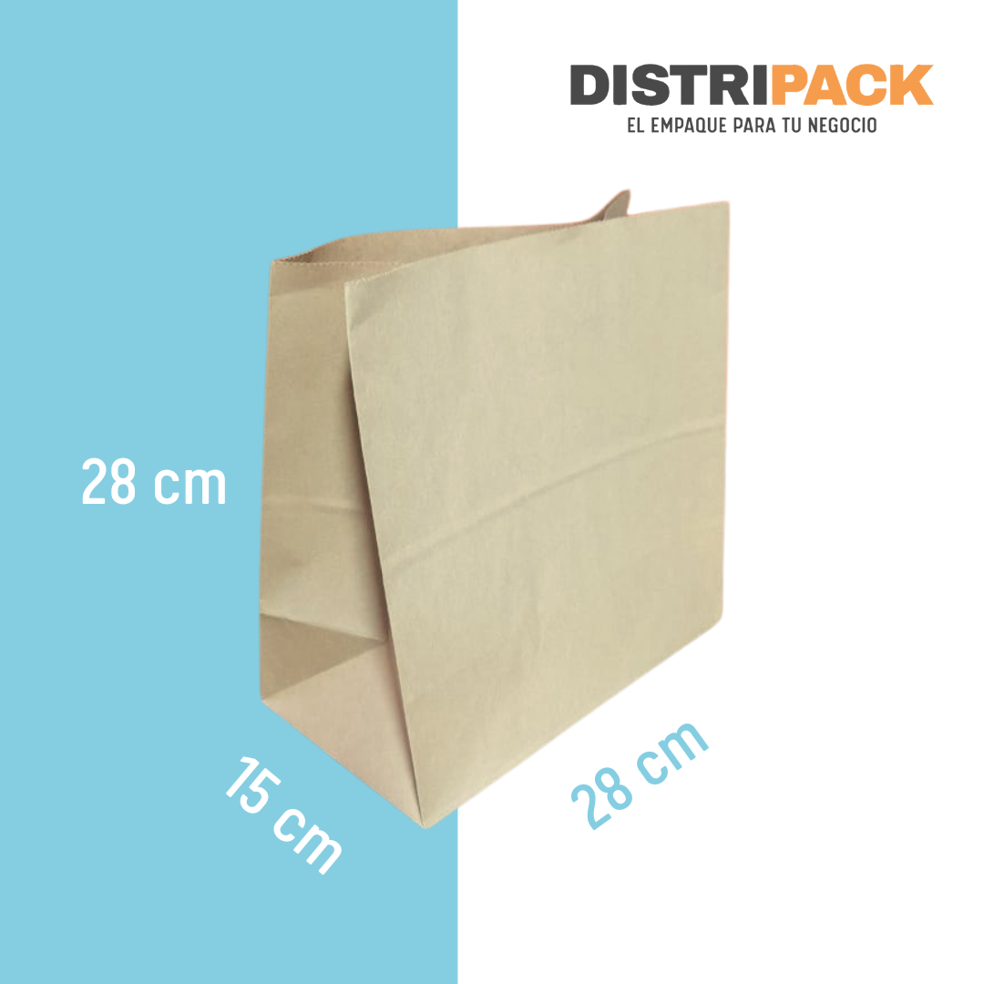 Bolsa Kraft sin Asa #1 (28x15x28)