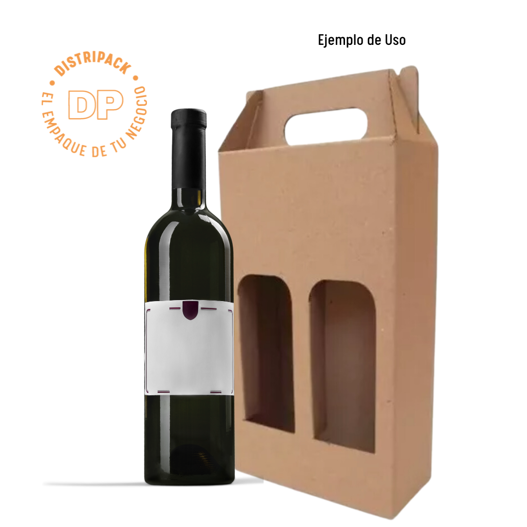 PORTA 2 VINO con asa