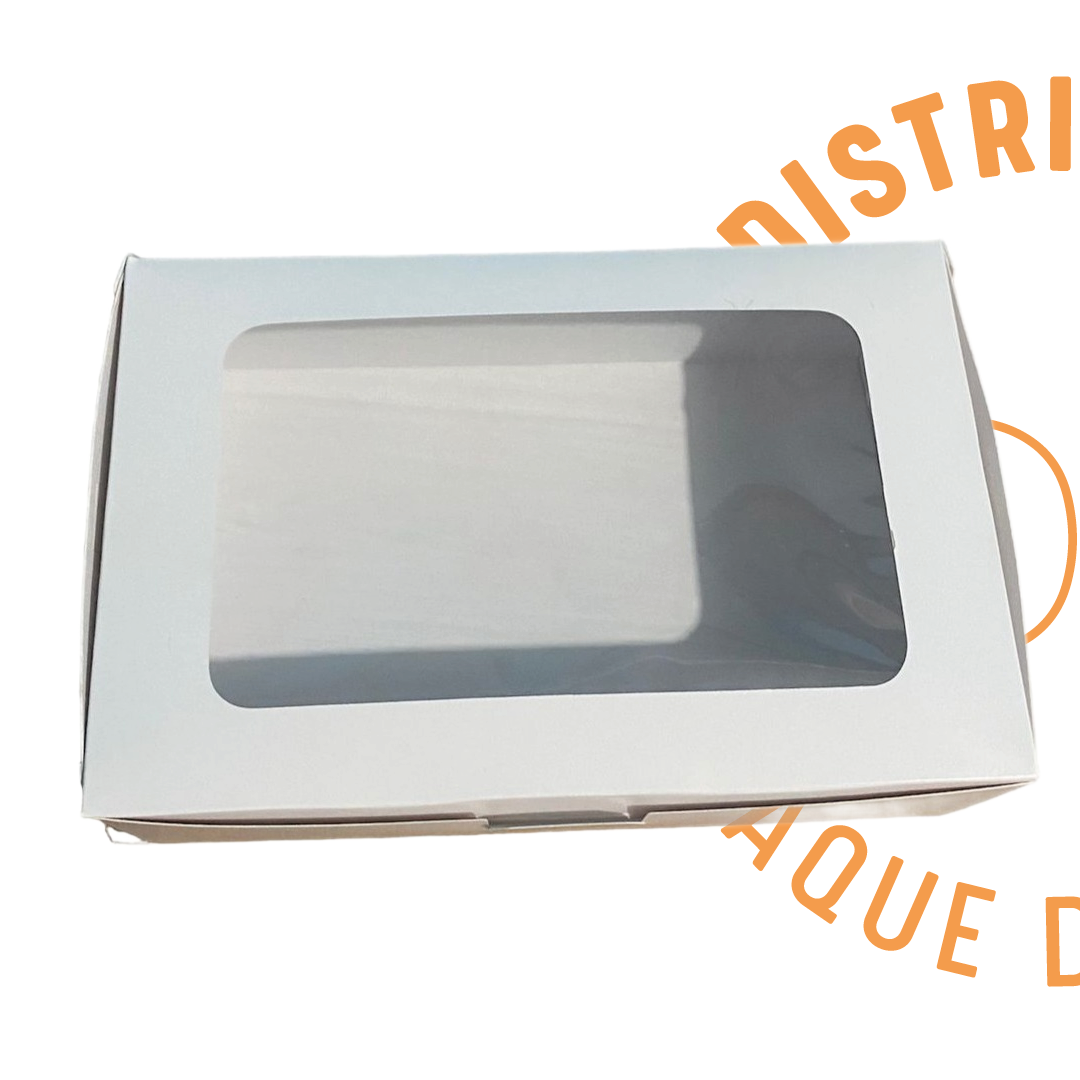 CAJA CUPCAKE 6 PZS BLANCA 24X16X8 CMS