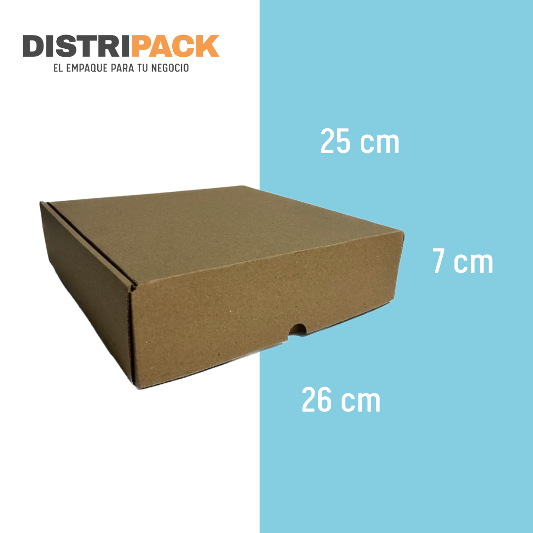 Caja de Cartón 25x26x7 cms