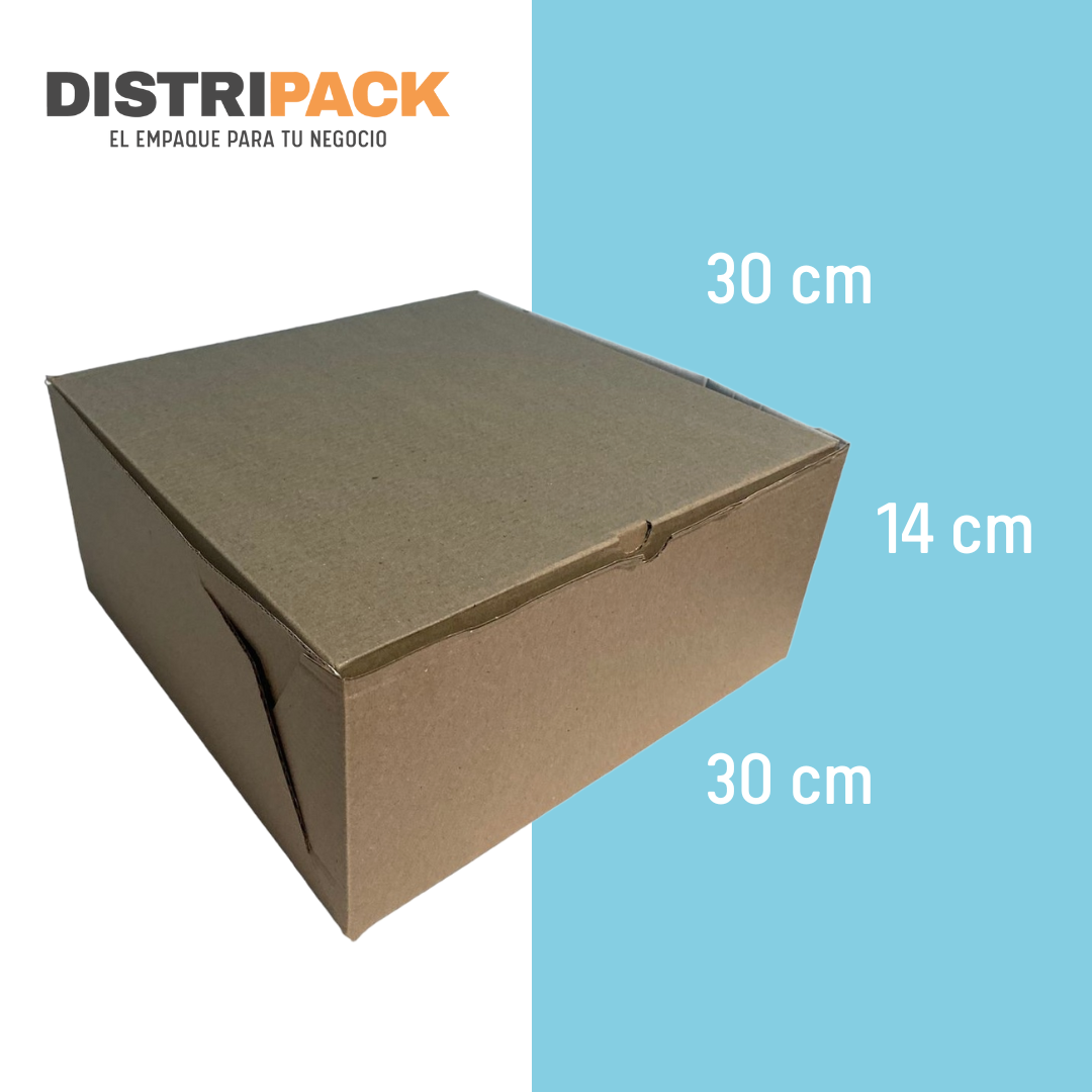 CAJA PARA PASTEL ENVÍO MAX 12" 30X30X14 CMS