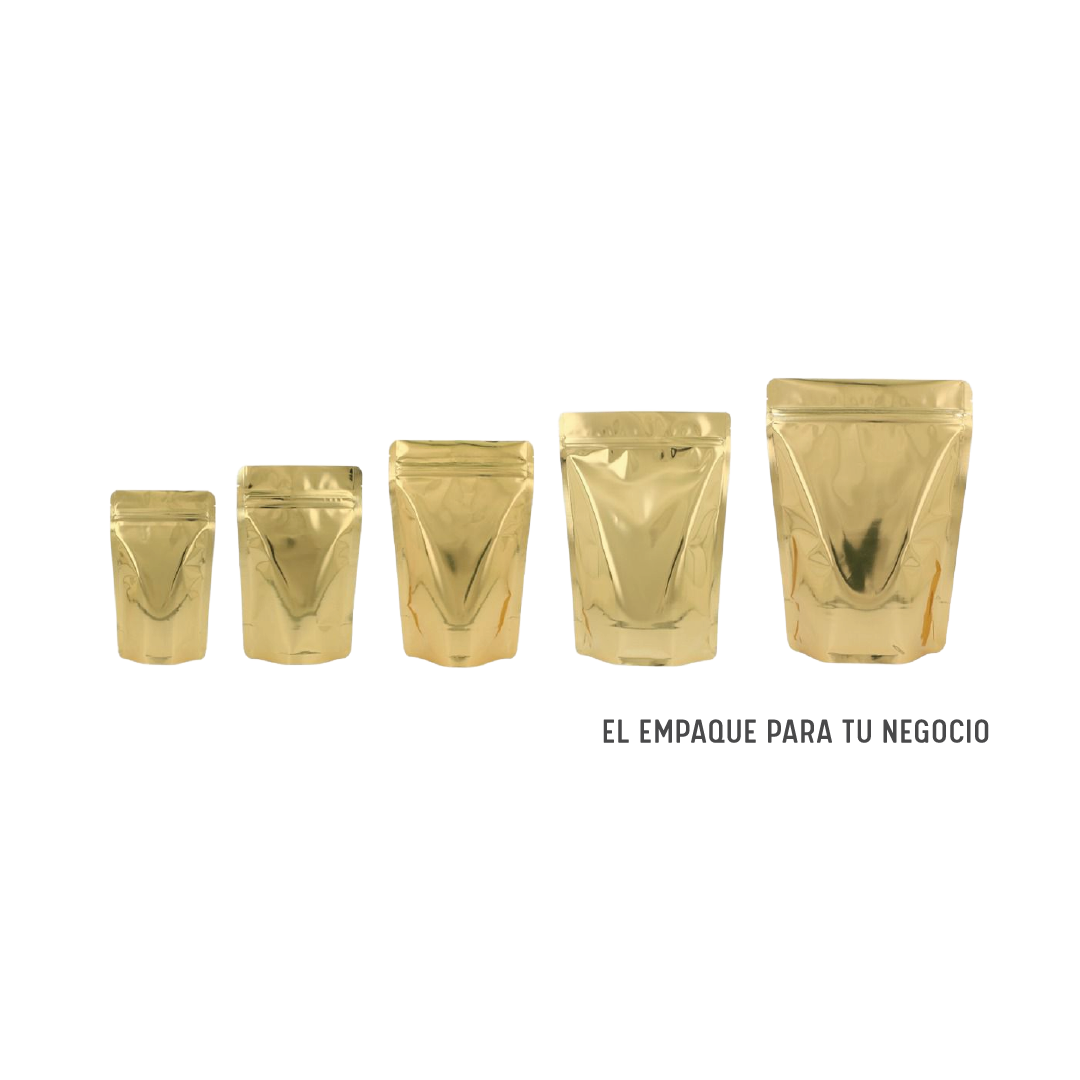 BOLSA STANDUP DORADA