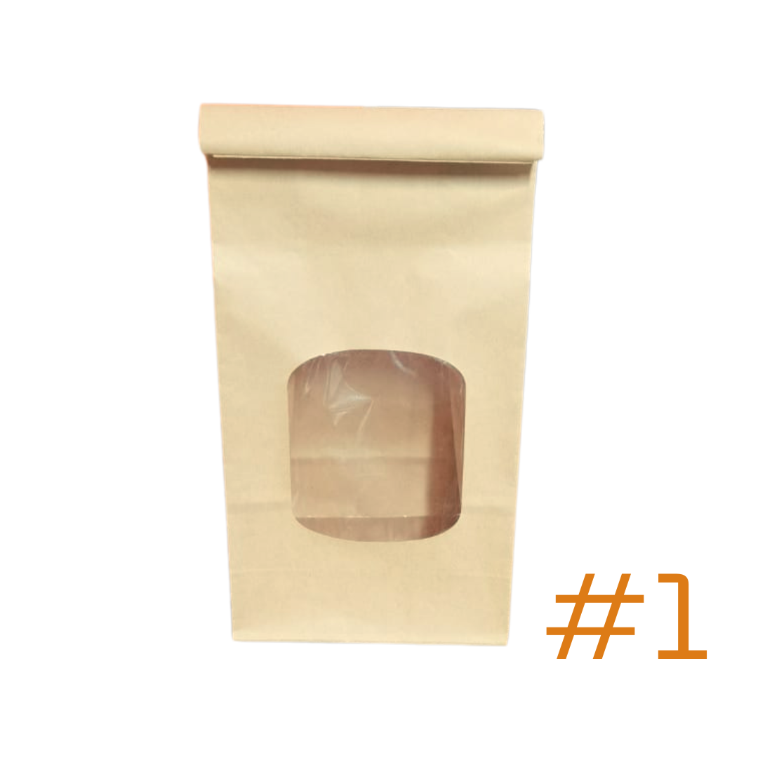 Bolsa de Papel con Ventana #1 (12x6x21)