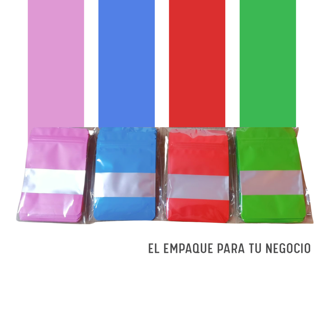 BOLSA STANDUP DIF COLORES 50 GR
