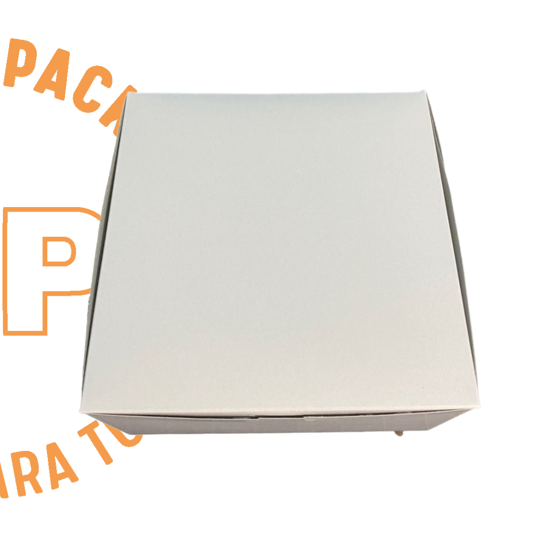 CAJA PARA PASTEL BLANCA 10" 26X26X14 CMS