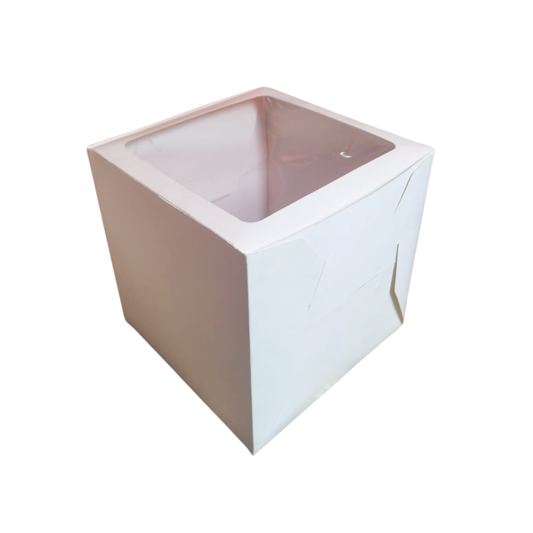 CAJA PARA PASTEL VENTANA 10" 25X25X25 CMS
