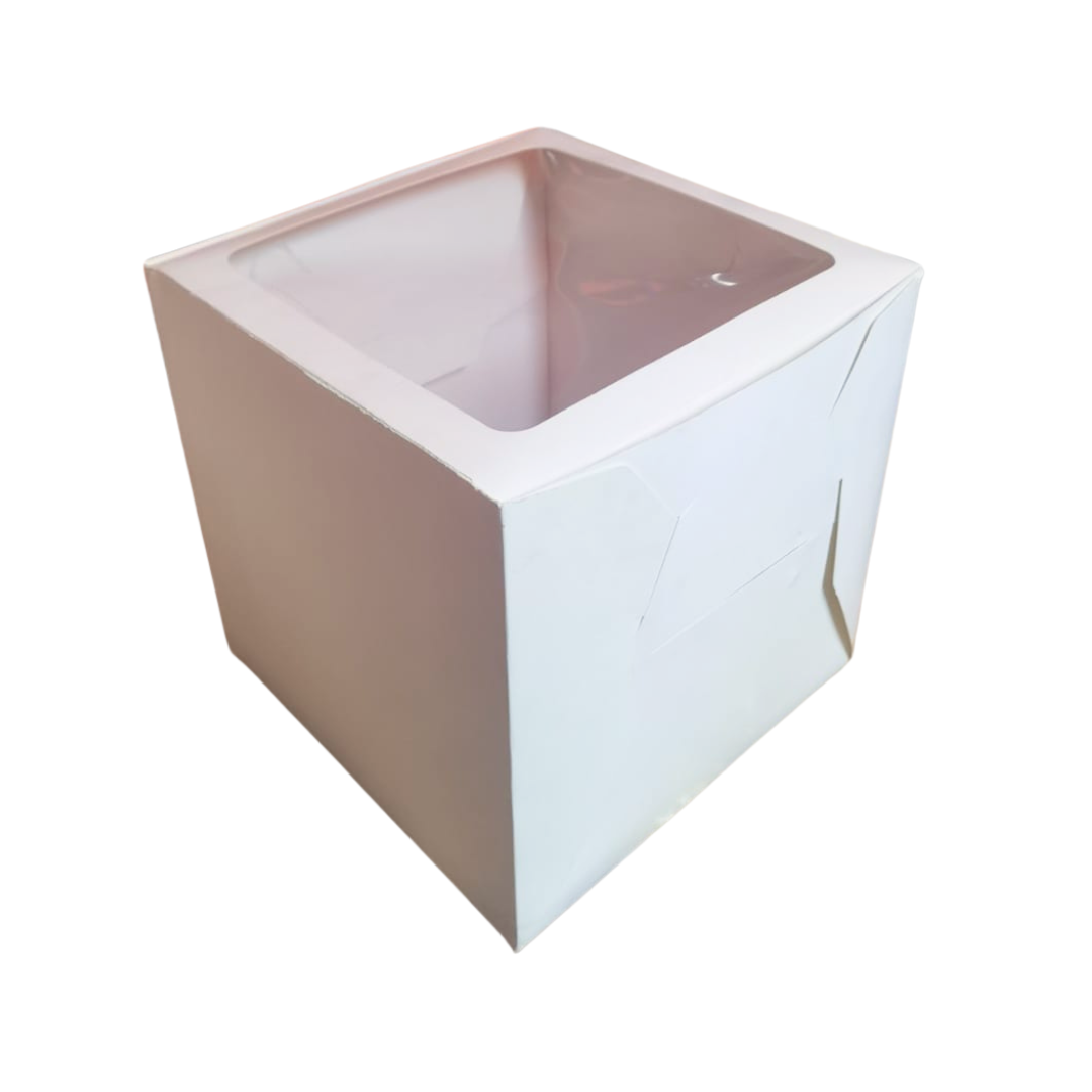 CAJA PARA PASTEL VENTANA 12" 30X30X30 CMS