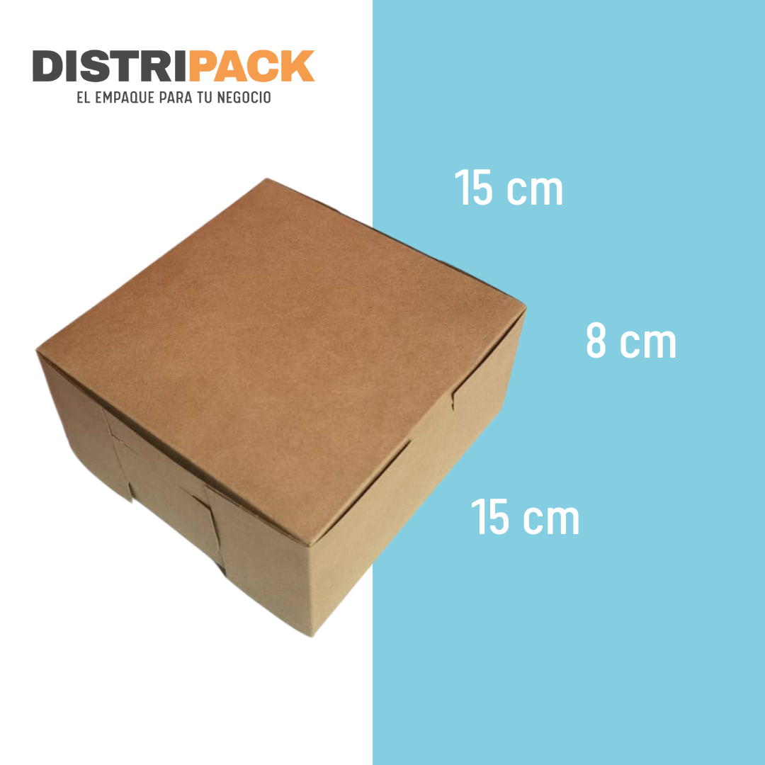 CAJA PAY KRAFT 15X15X8 CMS