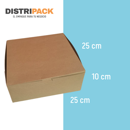 CAJA PAY KRAFT 25X25X10 CMS