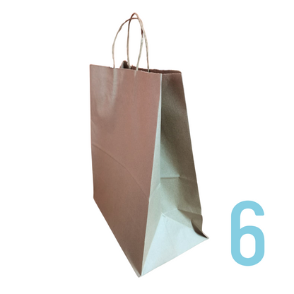 Bolsa Kraft con Asa #6 (30X18X37)