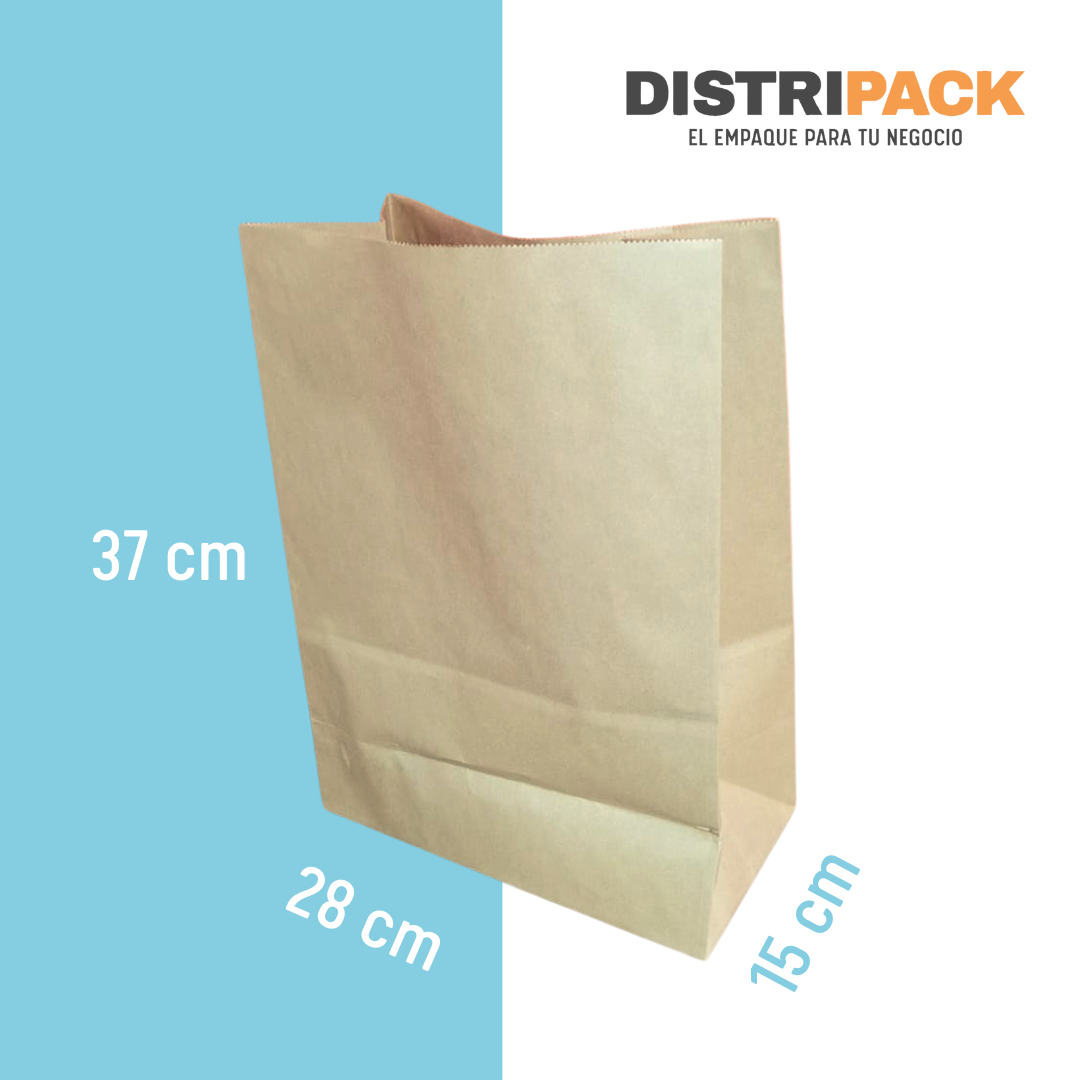 Bolsa Kraft sin Asa #3 (28x15x37)