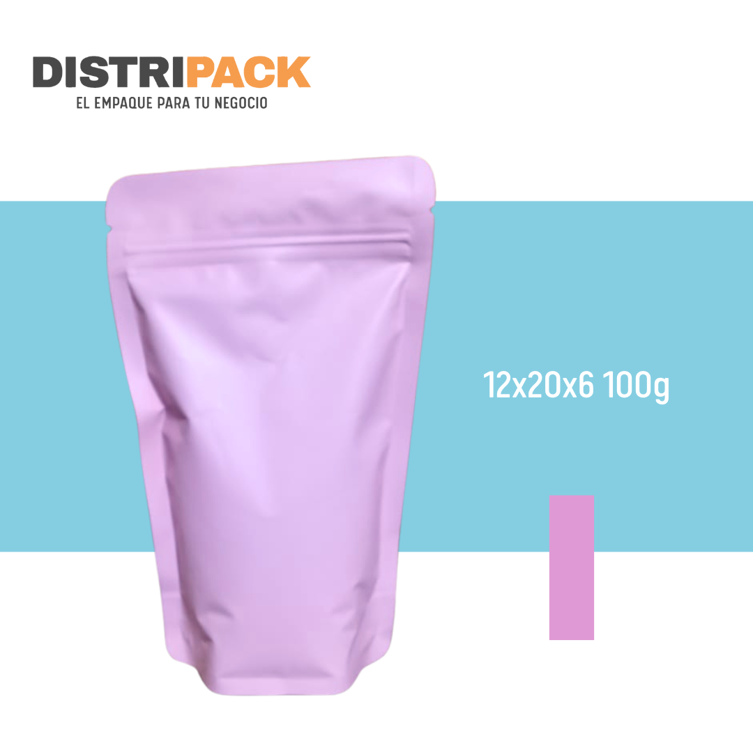 BOLSA STANDUP ROSA 100 GR