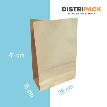 Bolsa Kraft sin Asa #4 (28x15x41)