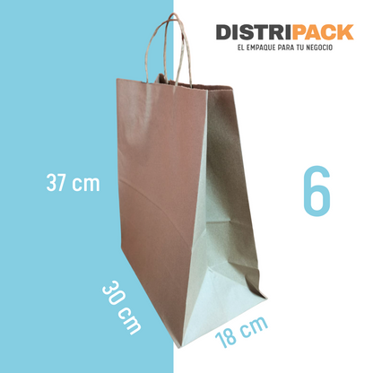 Bolsa Kraft con Asa #6 (30X18X37)