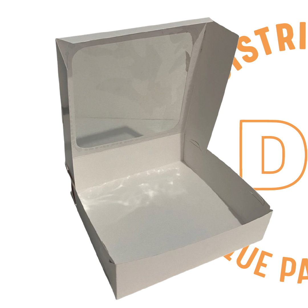CAJA BLANCA CON VENTANA 18X18X5 CMS