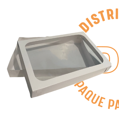 CAJA BLANCA CON VENTANA 36X24X5 CMS