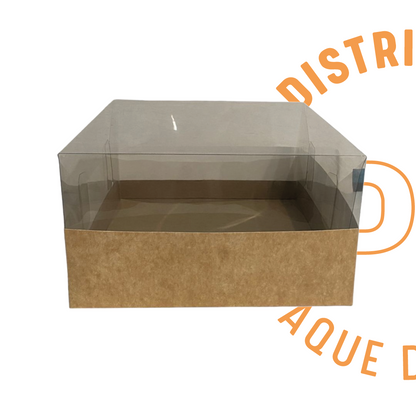 CAJA TAPA TRANSPARENTE 26X26X15 CMS