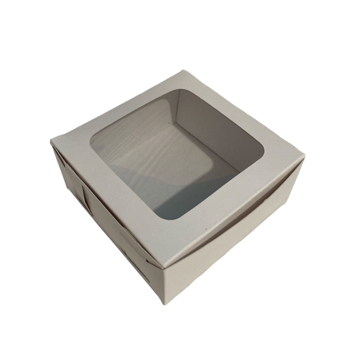 CAJA BLANCA CON VENTANA 11X11X5 CMS