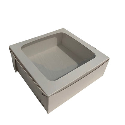 CAJA BLANCA CON VENTANA 14X14X5 CMS